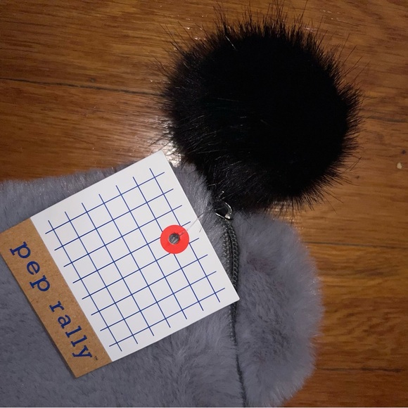 Pep Rally Fuzzy Cat Pencil Pouch. NWT - Picture 2 of 4